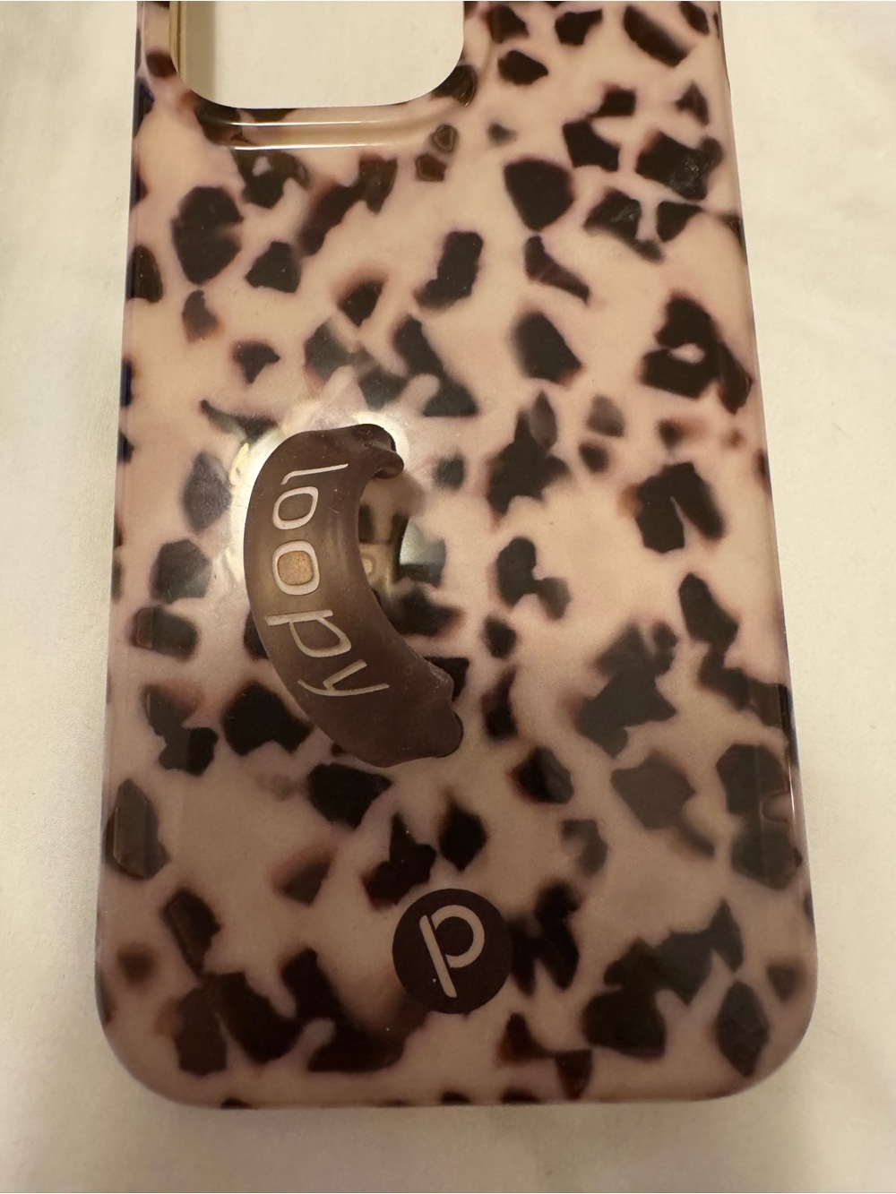 Tortoiseshell Loopy Phone Case for iPhone 15 pro max